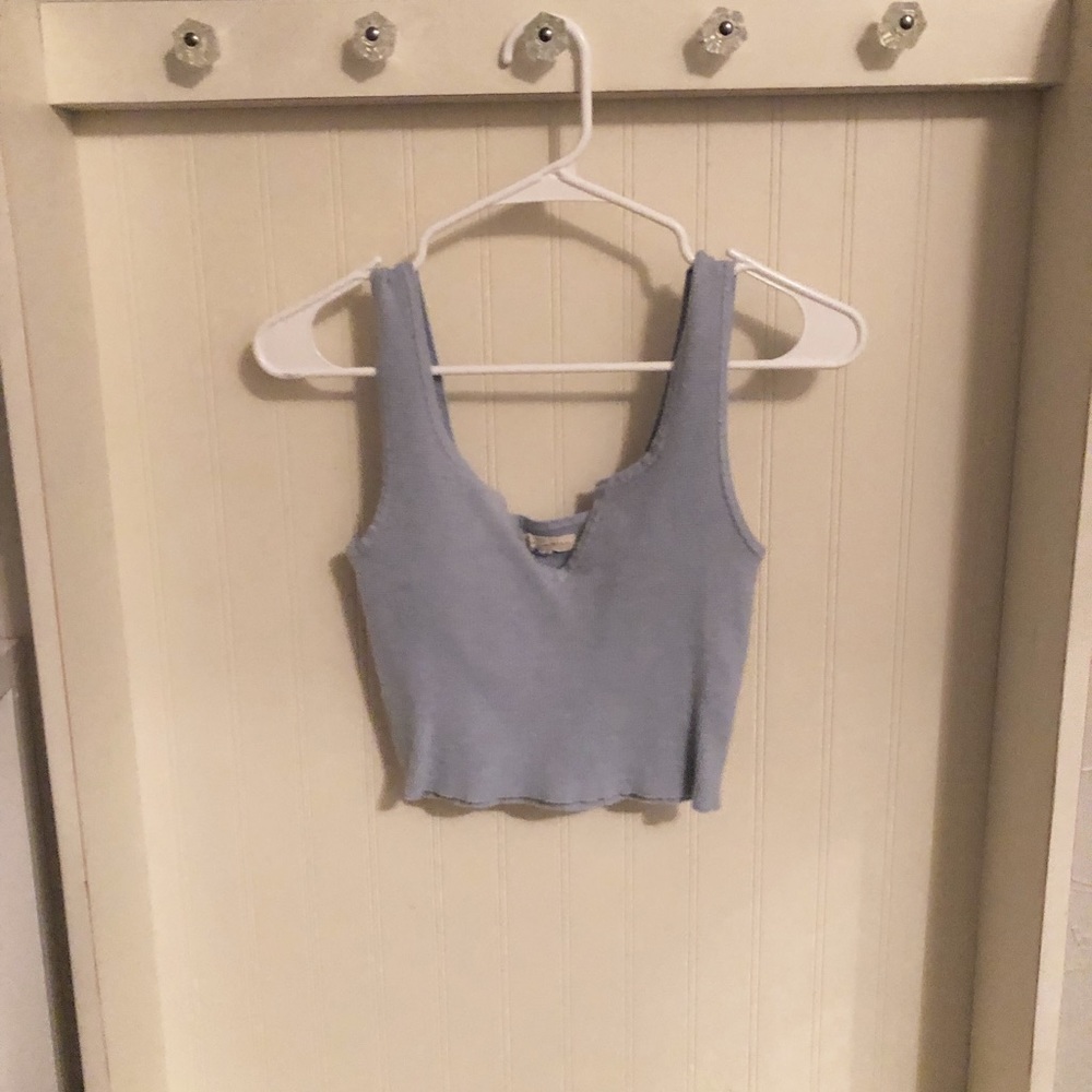 La hearts blue tank